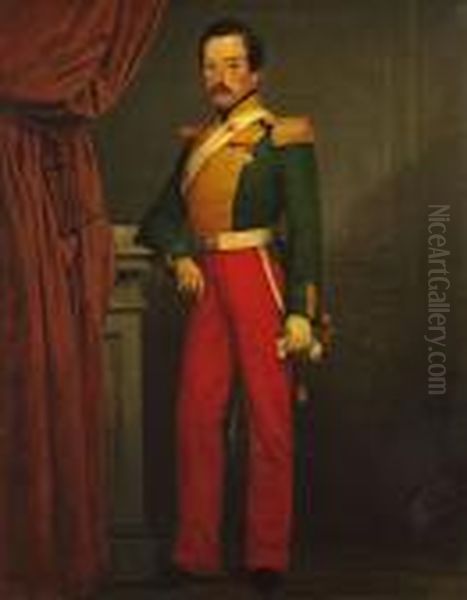 Portrait D'homme Oil Painting by Jacques Carabain