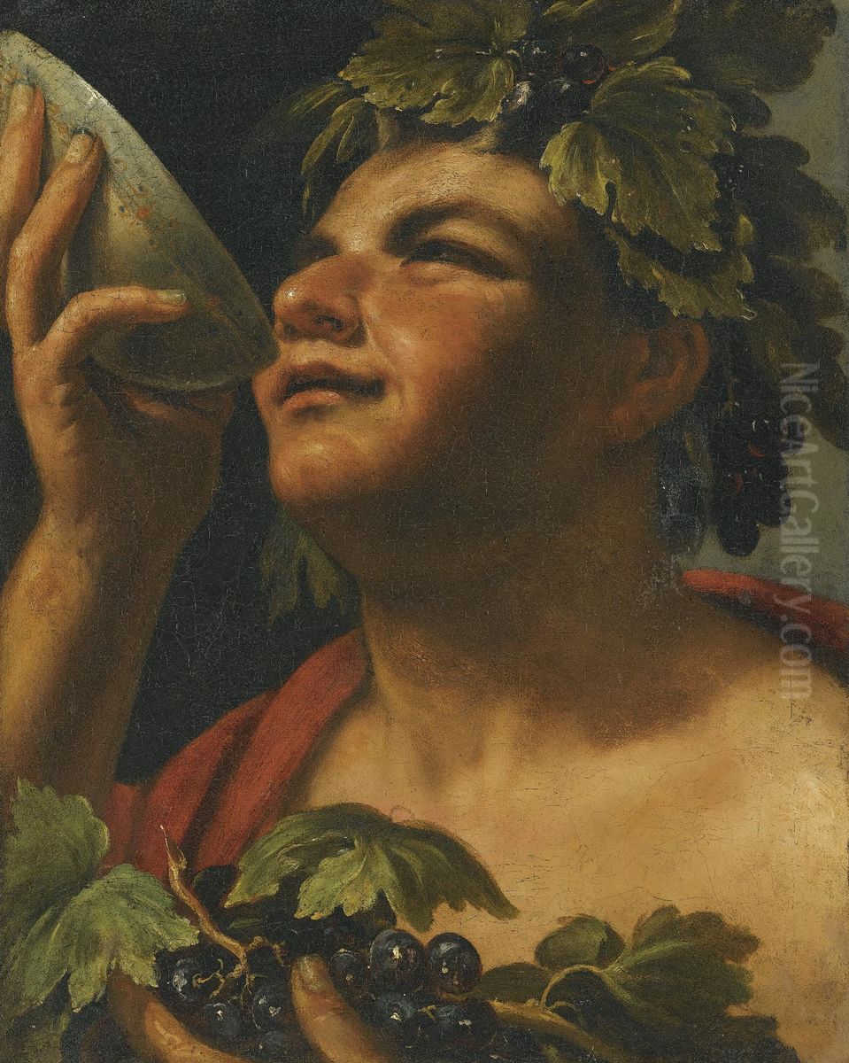 Bacchus Oil Painting by Caravaggio