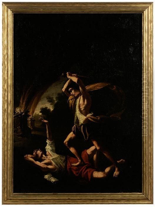Cain Slaying Abel Oil Painting by Caravaggio