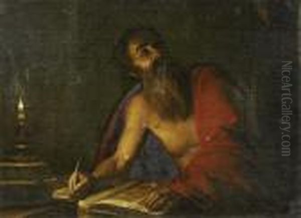 Saint Jerome Oil Painting by Caravaggio