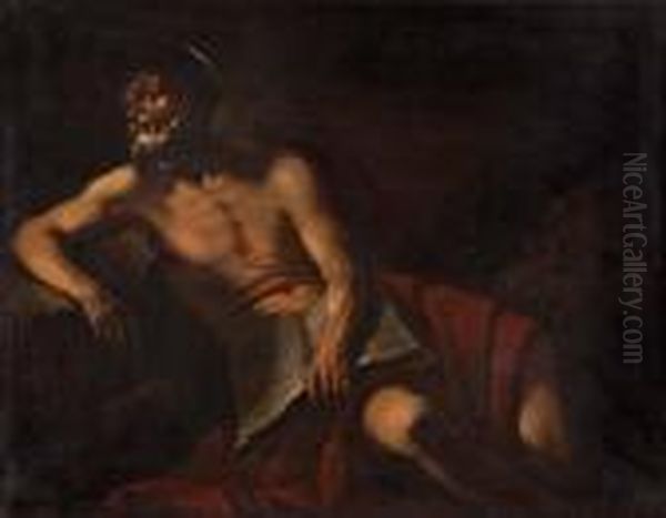 Der Hl. Hieronymus Mit Dem Lowen Oil Painting by Caravaggio