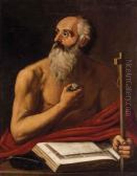San Gerolamo Oil Painting by Caravaggio