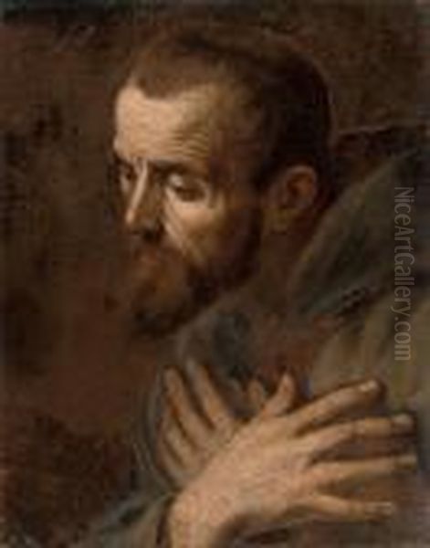 Saint Francis Of Assisi Oil Painting by Caravaggio