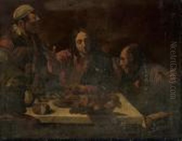 The Supper At Emmaus Oil Painting by Caravaggio