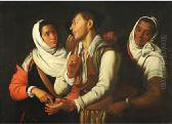 La Buona Ventura Oil Painting by Caravaggio