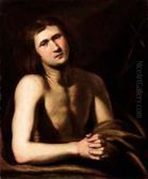 San Giovannino Oil Painting by Caravaggio