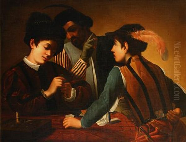 The Card Players Oil Painting by Caravaggio
