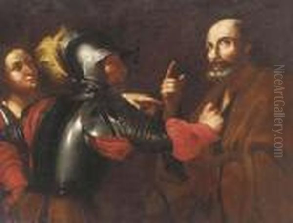 The Denial Of Saint Peter Oil Painting by Caravaggio