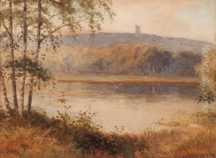Helen's Tower 
 Clandeboye Oil Painting by Joseph Carey Carey