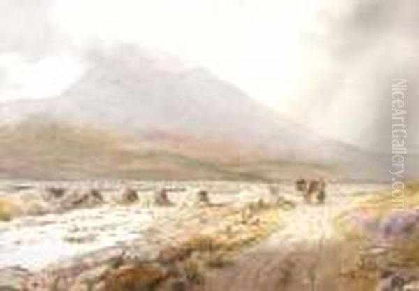 Errigal 
Donegal Oil Painting by Joseph Carey Carey