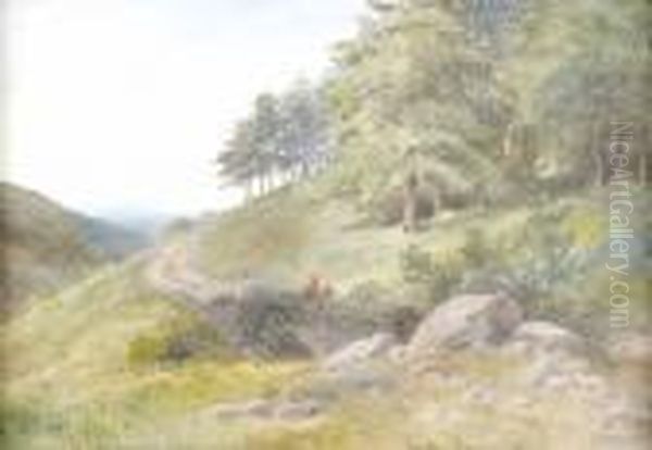 In The Mourne Valley Oil Painting by Joseph Carey Carey