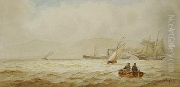 Belfast Lough Oil Painting by Joseph Carey Carey