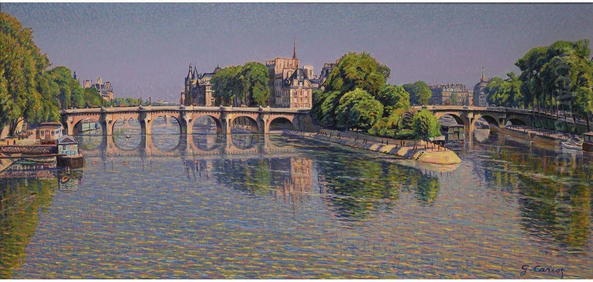 Pont Neuf Oil Painting by Gustave Cariot