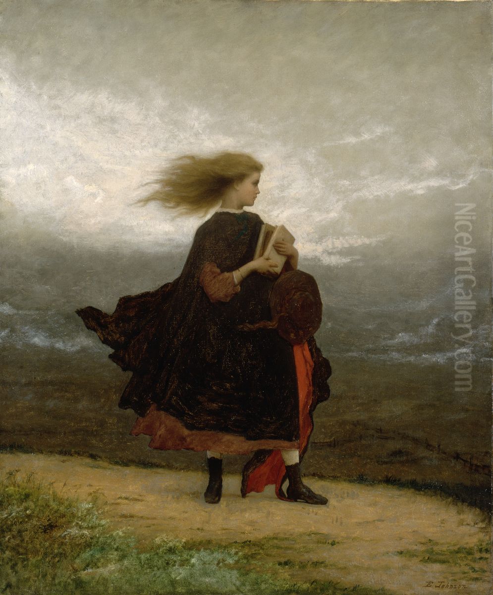 The Girl I Left Behind Me Oil Painting by Eastman Johnson