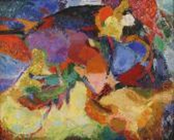 Abstract Oil Painting by Arthur Beecher Carles