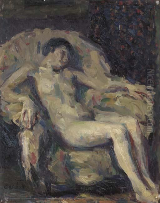Nude Oil Painting by Arthur Beecher Carles