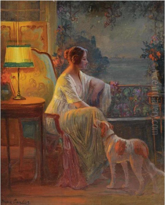 Melancholy Oil Painting by Max Carlier