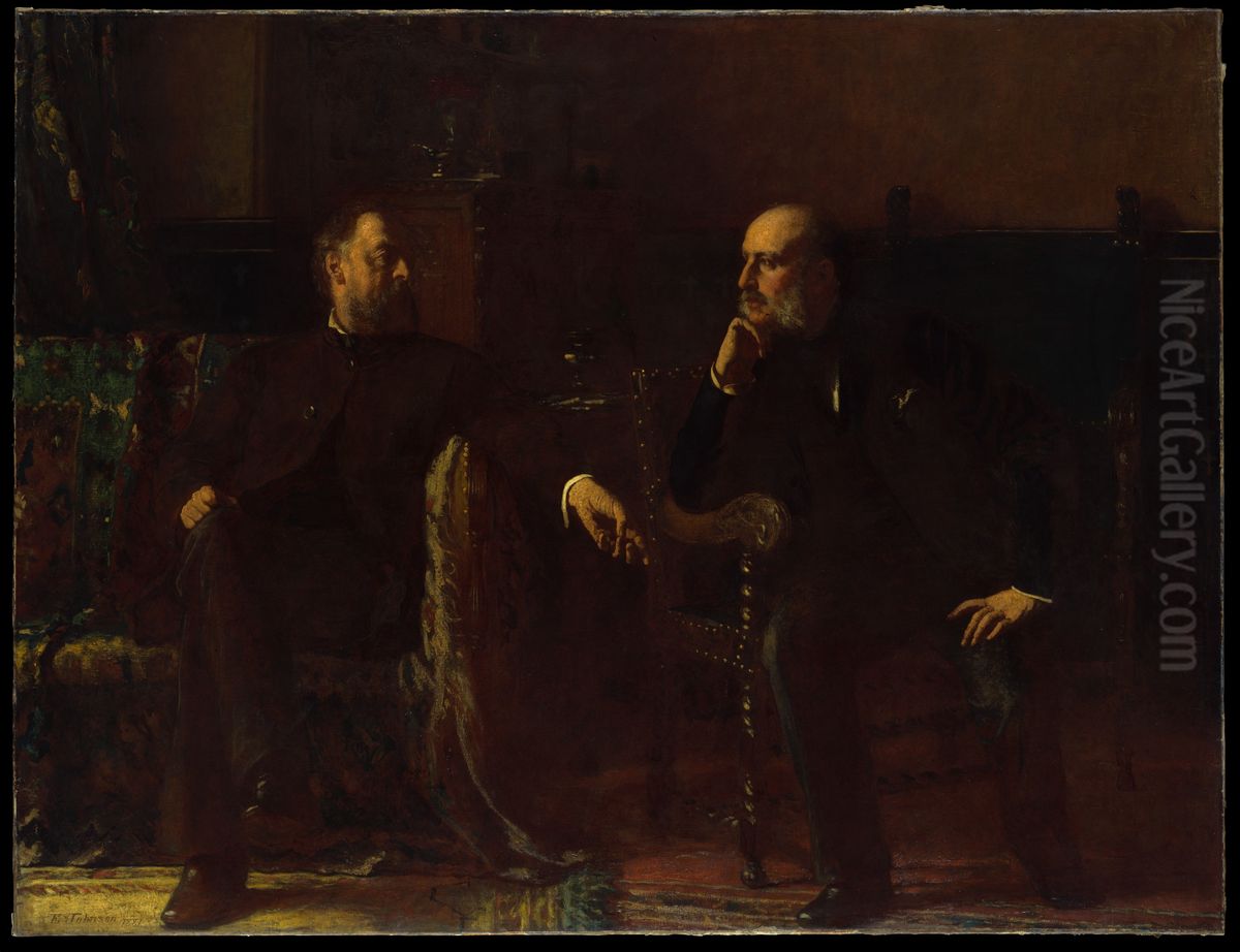 The Funding Bill Oil Painting by Eastman Johnson