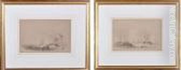 Shipping Off Oil Painting by John Wilson Carmichael