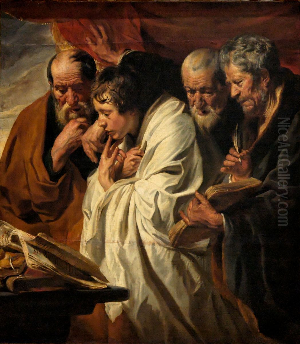 The Four Evangelists Oil Painting by Jacob Jordaens