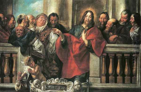 Jesus and the Pharisees Oil Painting by Jacob Jordaens