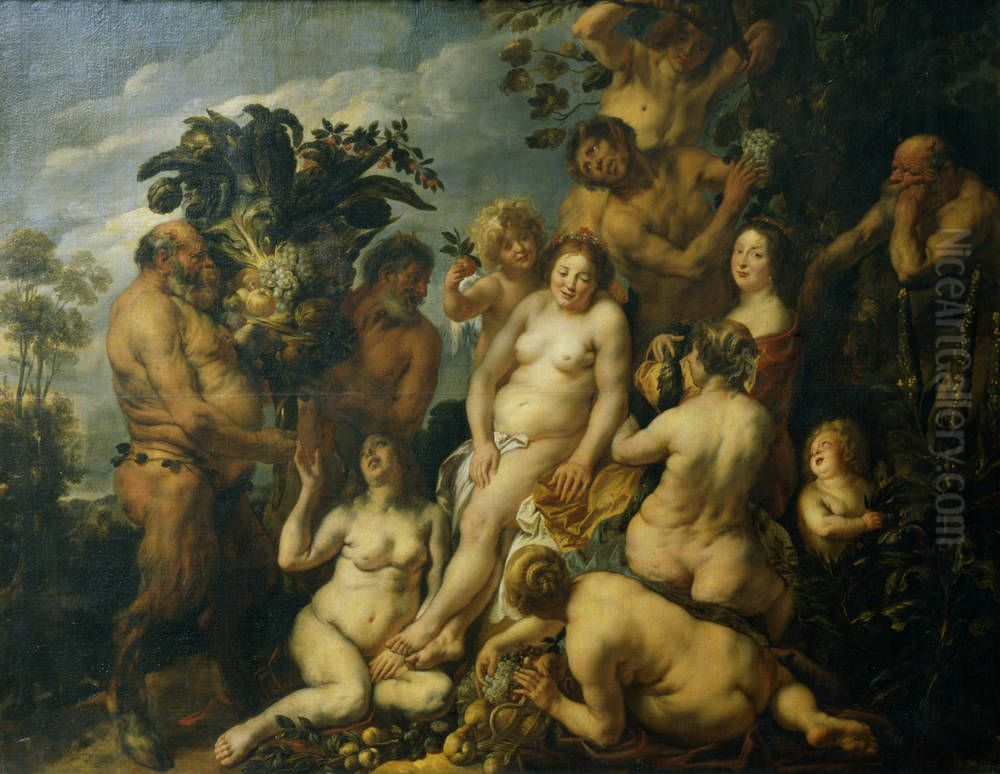 Allegory Of Fertility Oil Painting by Jacob Jordaens