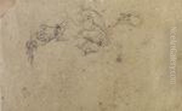 Etude De Mains Oil Painting by Jean-Baptiste Carpeaux