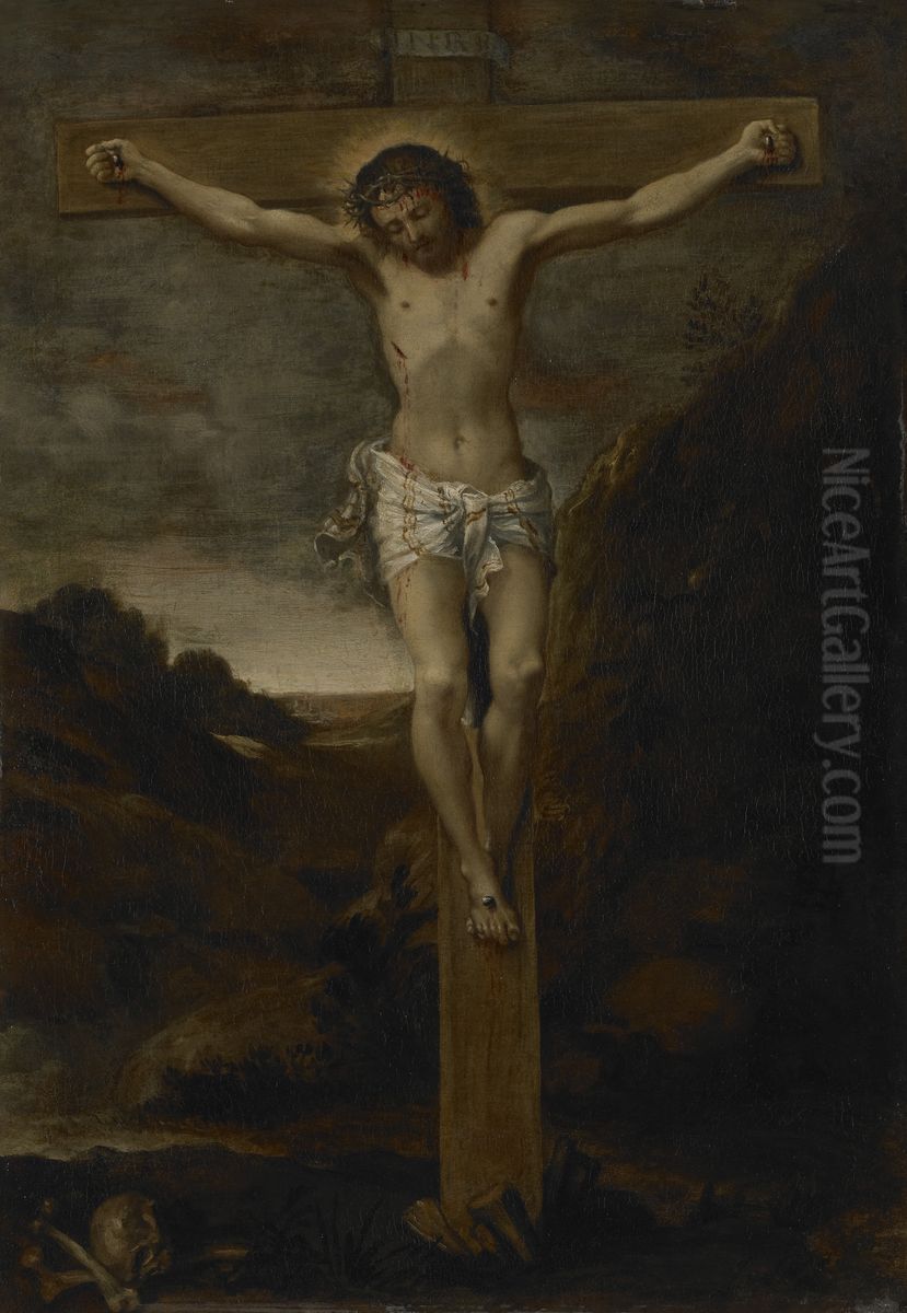 The Crucifixion Oil Painting by Annibale Carracci
