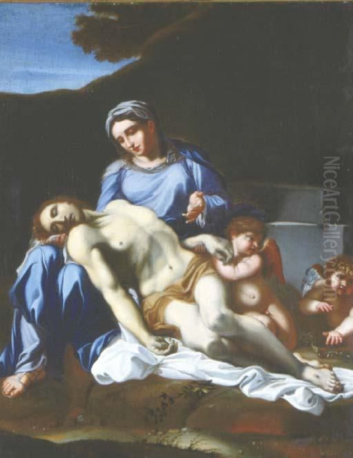 The Pieta Oil Painting by Annibale Carracci