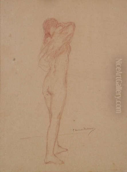 Staand Naakt Oil Painting by Pierre Carrier-Belleuse