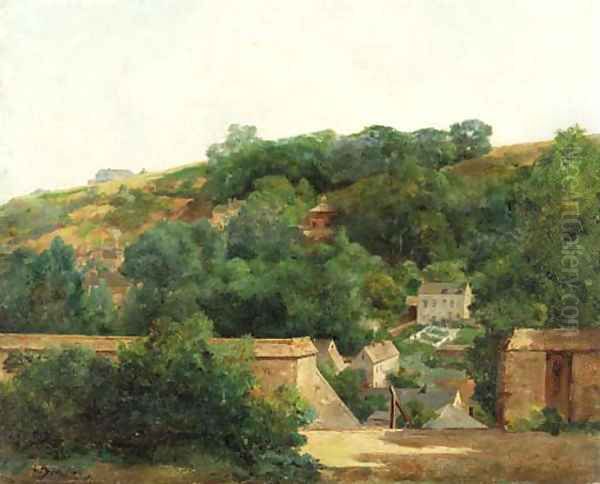 Atop the stairs Oil Painting by Georges Jeannin