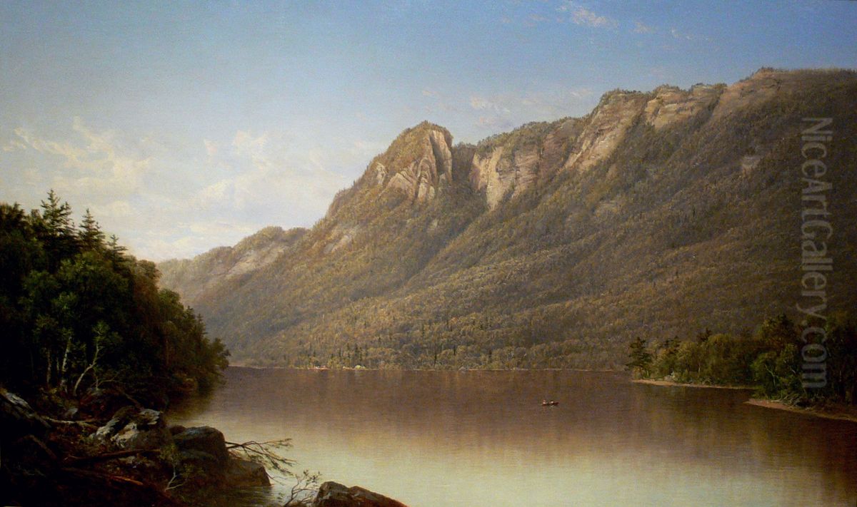 Eagle Cliff, Franconia Notch, New Hampshire Oil Painting by David Johnson