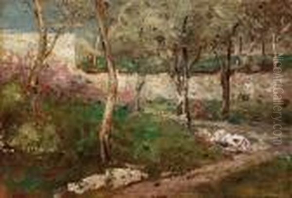 Autunno - 1915 Oil Painting by Giuseppe Casciaro