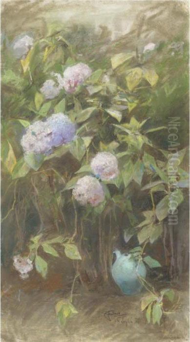Natura Morta Con Fiori Oil Painting by Giuseppe Casciaro