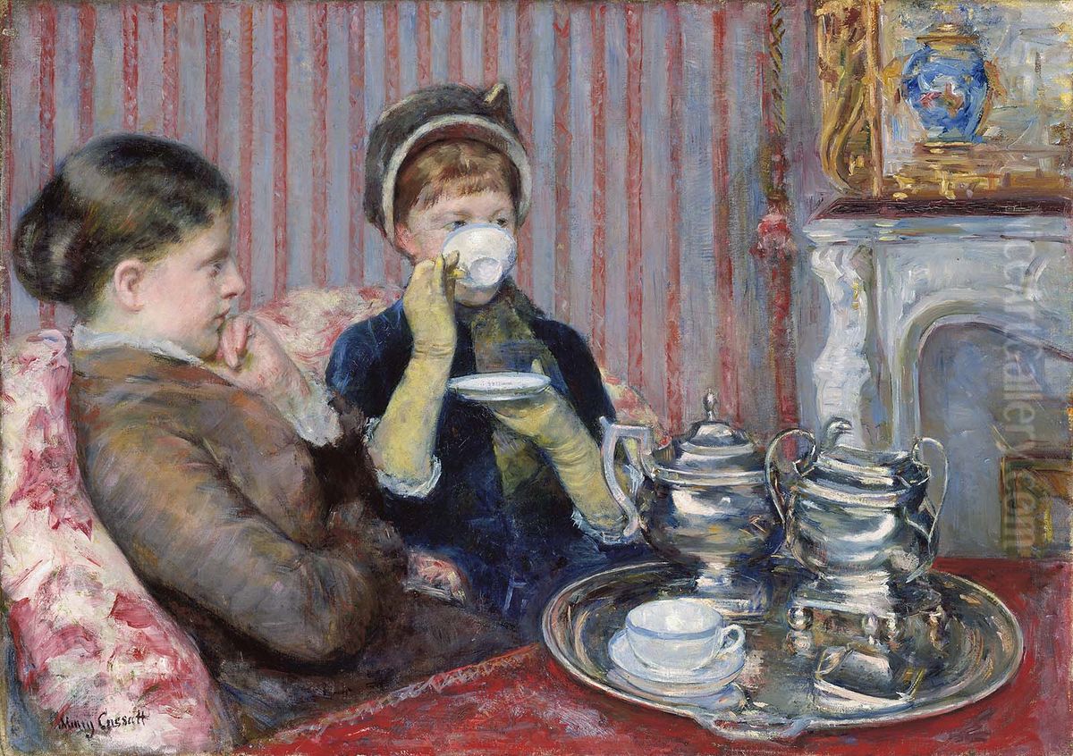 Le The Oil Painting by Mary Cassatt