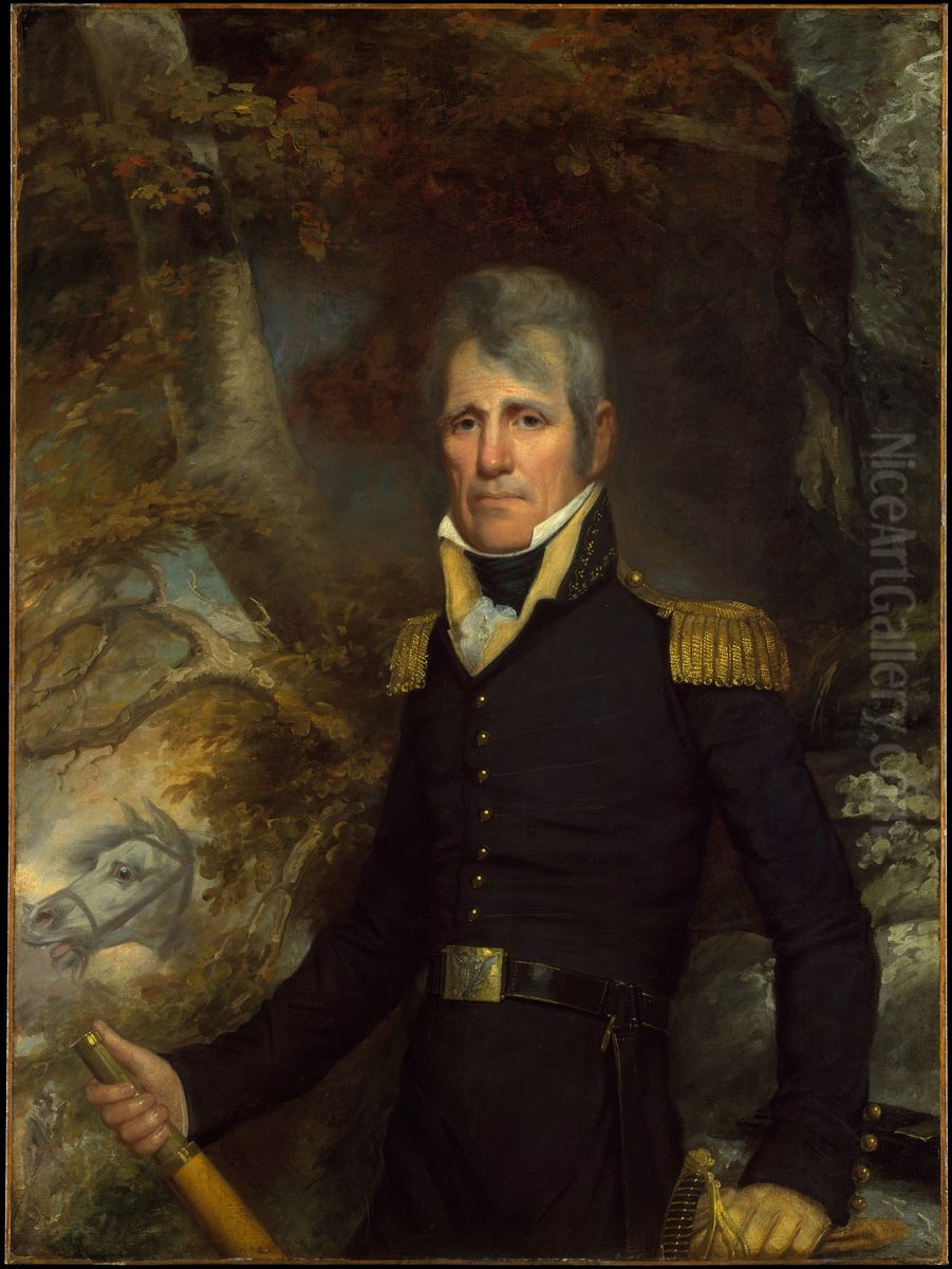 General Andrew Jackson Oil Painting by John Wesley Jarvis