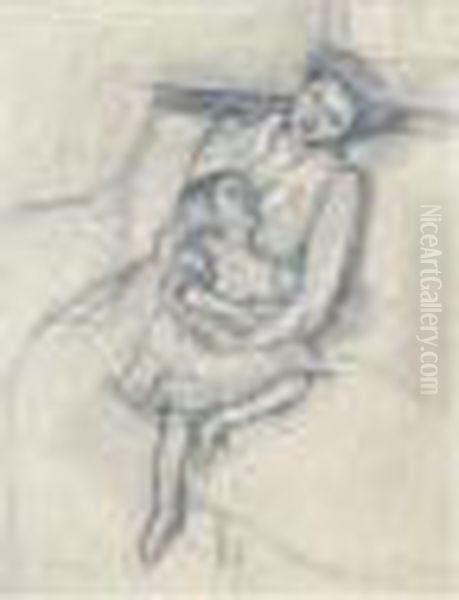 Femme Et Enfant Oil Painting by Mary Cassatt