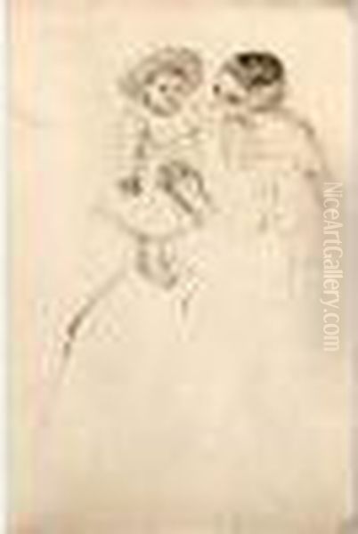 Helene Of Septeuil (enfant Au Perroquet) Oil Painting by Mary Cassatt