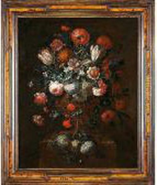 Florero Oil Painting by Pieter Casteels