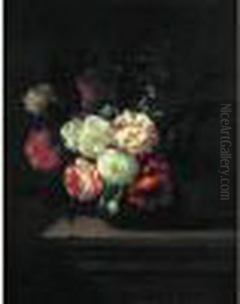 Nature Morte Au Vase De Fleurs Oil Painting by Pieter Casteels