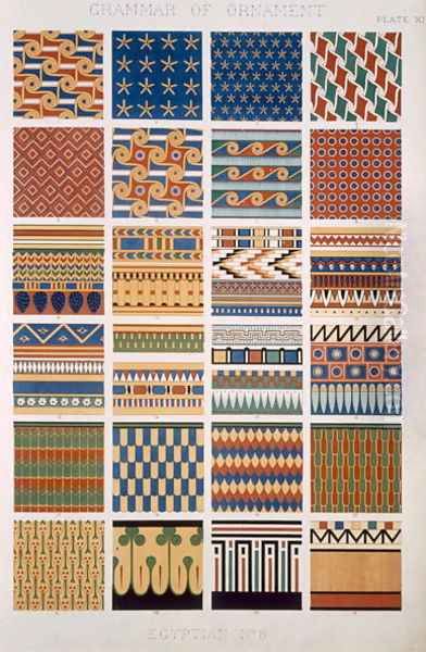 Egyptian No 8 Oil Painting by Owen Jones