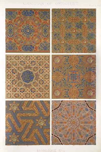 Moresque No 4 Oil Painting by Owen Jones