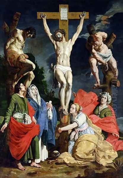 Calvary Oil Painting by Abraham Janssens