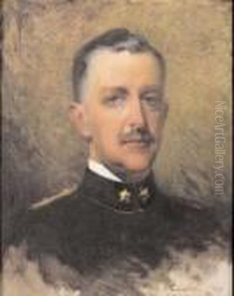 Ritratto Di Ufficiale Oil Painting by Vittorio Cavalleri