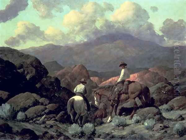 Into the Jackson Hole Country Oil Painting by Frank Johnson