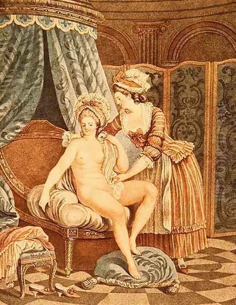 The Toilette Oil Painting by Nicolas Rene Jollain