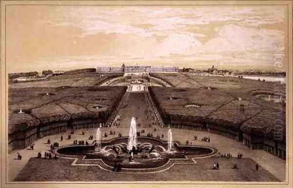 General View of the Park and Palace at Versailles Oil Painting by Jean Jacottet