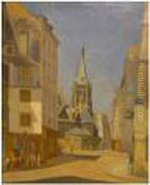 Saint Sevrin Oil Painting by Edmond Ceria