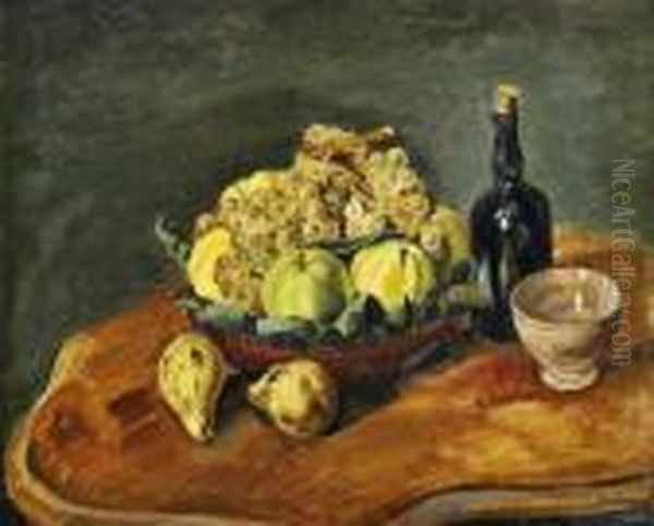 Nature Morte Aux Fruits Oil Painting by Edmond Ceria