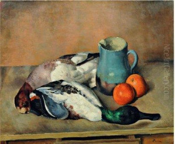 Souchet Et Siffleur Oil Painting by Edmond Ceria